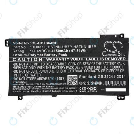 Akku batterie für HP ProBook x360 440 G1, x360 11 G3, 4150mAh, Li-Pol, 11.4V, HSTNN-UB7P, HQ