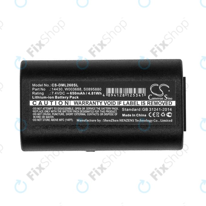 Akku batterie für Dymo 260, 280, 650, 650mAh, Li-Ion, 7.4V, 14430, HQ