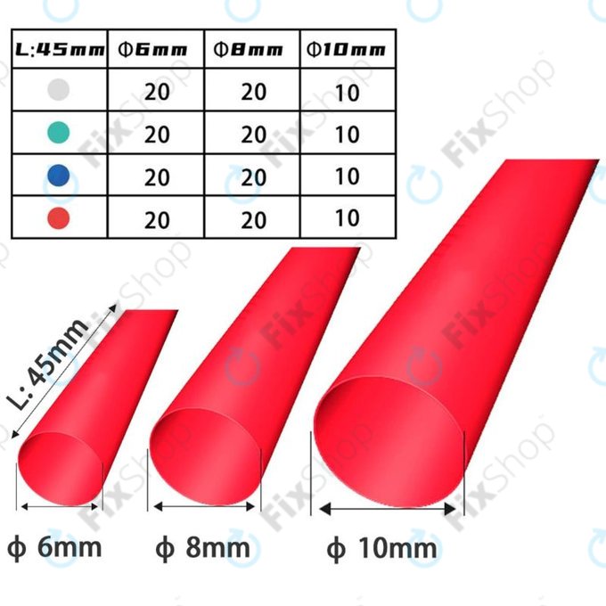 2UUL - Vorgeschnittener Schrumpfschlauchsatz (200Stk.)