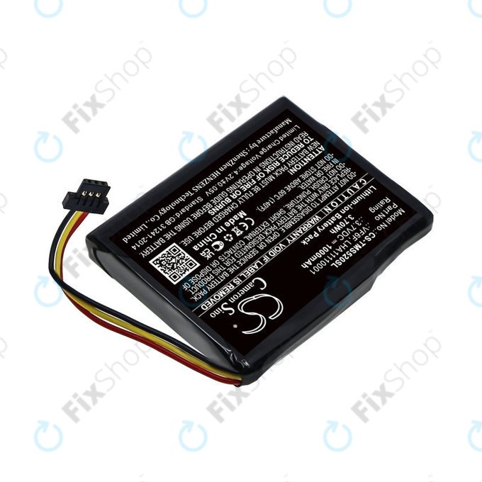 Batterie für TomTom Start 52, 1000mAh, Li-Ion, 3.7V, VF6F, HQ