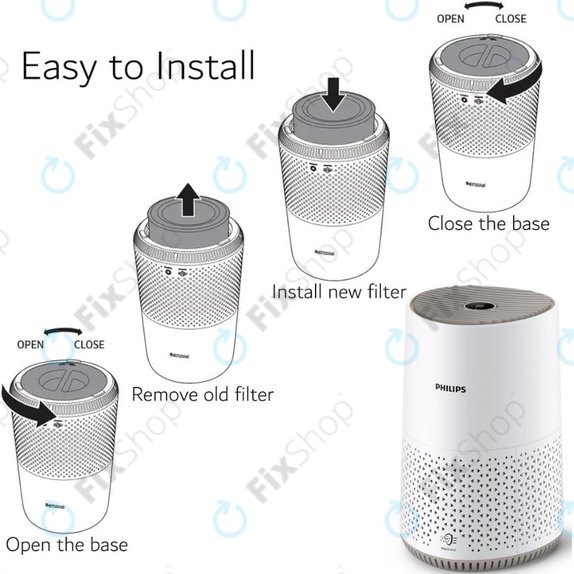 Philips 600-series, AC0650/10, AC0651/10, Air/FY0611 - HEPA-Filter (Aktivkohle)