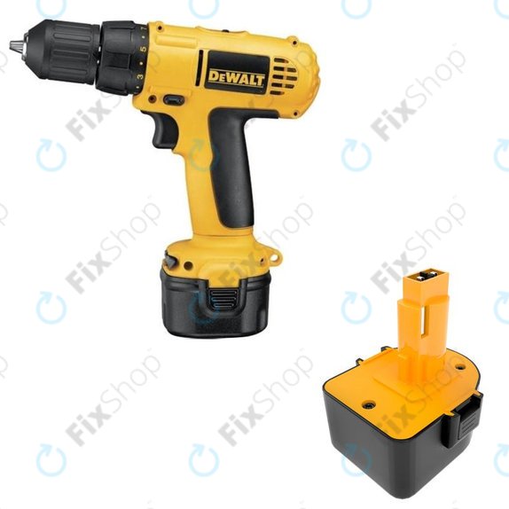 Akku batterie für Dewalt DCD940B2, DCD910KX, 1500mAh, Ni-MH, 12V, DC9071, DE9074, HQ