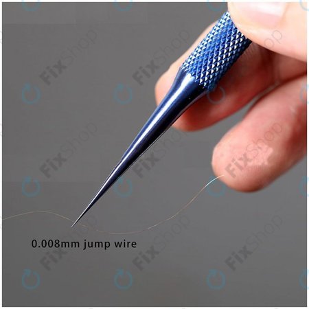 2UUL BlueT Gerader Kopf - Pinzette aus Titanlegierung für präzisen Drahtsprung (0,1 mm)