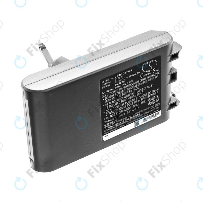 Dyson V8 - Akku Batterie 215681, PM8-US-HFB1497A Li-Ion 21.6V 2800mAh HQ