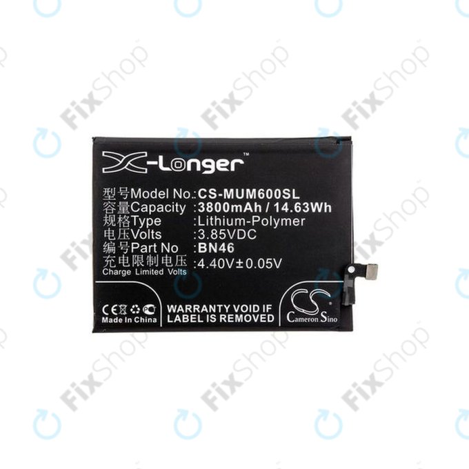 Xiaomi Redmi Note 8T, Redmi 7, Redmi 8A - Akku Batterie BN46 3800mAh HQ