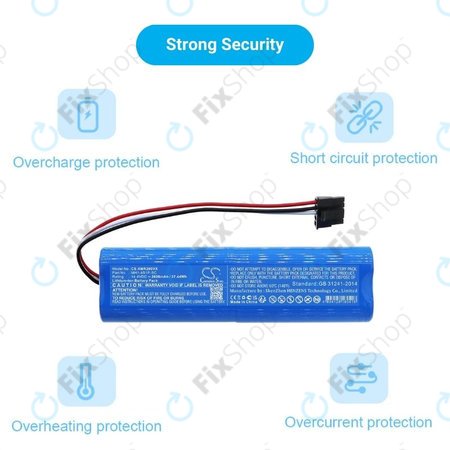 Xiaomi Mi Robot Vacuum Mop Pro (P), 2 (Mijia 2C), Viomi V2 Pro, Proscenic LDS M7 - Akku Batterie STYJ02YM, MH1-4S1P-SC Li-Ion 14.4V 2600mAh HQ