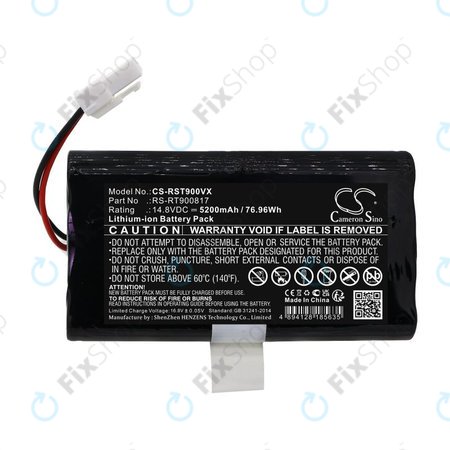 Akku batterie für Rowenta Smart Force RR8021WH, 5200mAh, Li-Ion, 14.8V, RS-RT900817, HQ