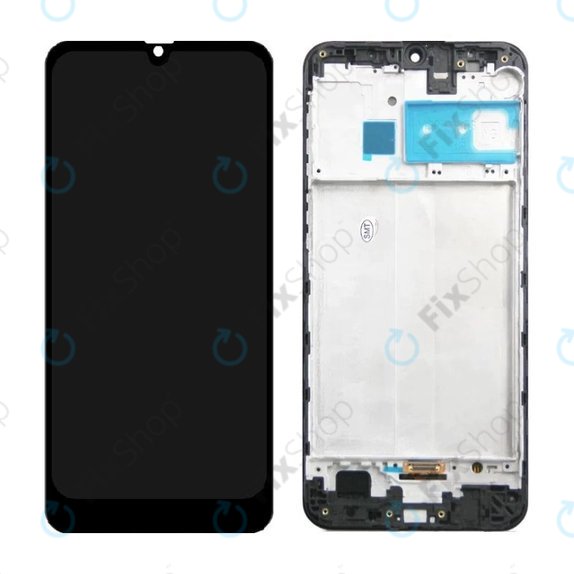 Samsung Galaxy M30s M307F - LCD Display + Touchscreen Front Glas + Rahmen (Black) TFT