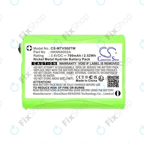 Batterie für Motorola Talkabout T280, T200, T82, T82 Extreme, 700mAh, Ni-MH, 3.6V, HKNN4002A, HQ