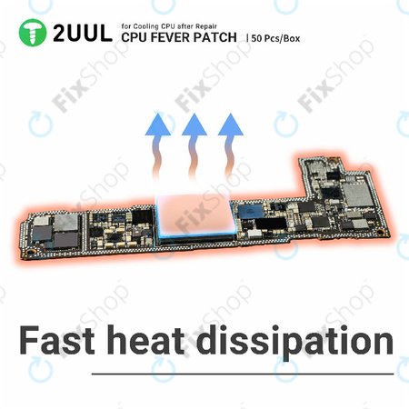 CPU Wärmeleitpad, Kühlung, 2UUL SC09, 17x15x1.5mm