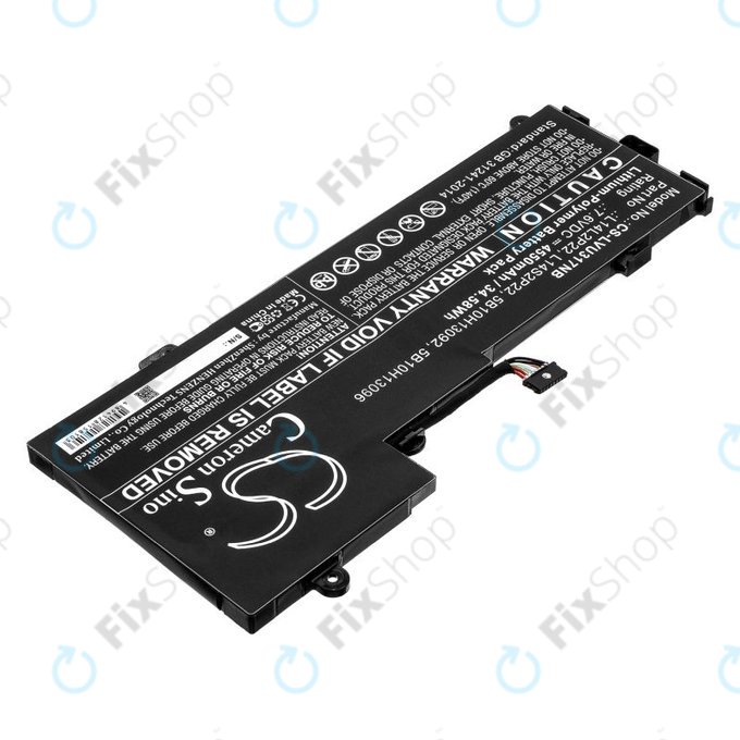 Akku batterie für Lenovo E31-80, Ideapad 510s-13, 4550mAh, Li-Pol, 7.6V, 5B10H13092, HQ