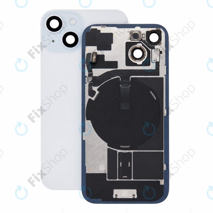 Glas der Rückabdeckung für iPhone 15, Blue, Pulled A