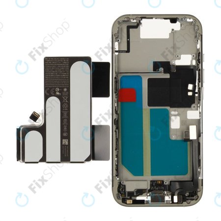 Mittelrahmen mit Batterie für iPhone 16 Pro | White Titanium | ZD076-00690 | Genuine Apple