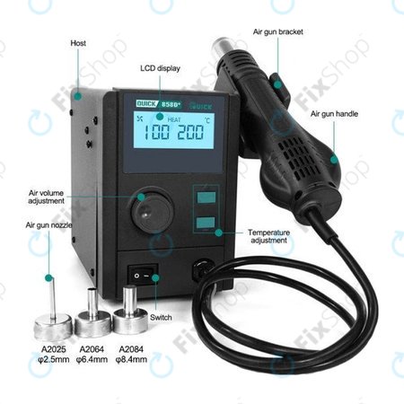 Quick 858D+ - Heißluft Lötstation