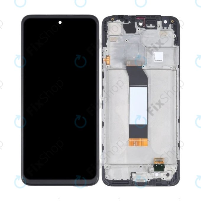 Xiaomi Redmi Note 10 5G, Poco M3 Pro 5G - LCD Display + Touchscreen Front Glas + Rahmen (Graphite Gray) TFT