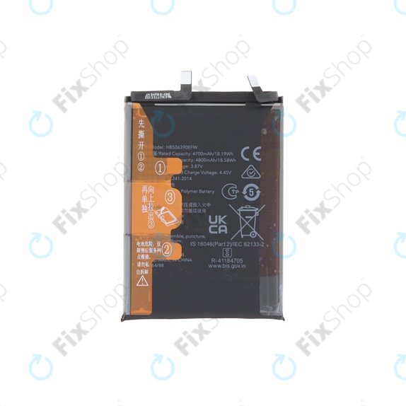 Akku Batterie für Honor 70, 4800mAh, HB506390EFW