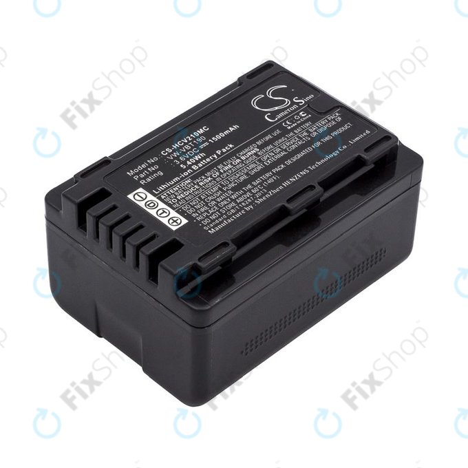 Akku batterie für Panasonic HC-V210, 1500mAh, Li-Ion, 3.6V, VW-VBT190, HQ