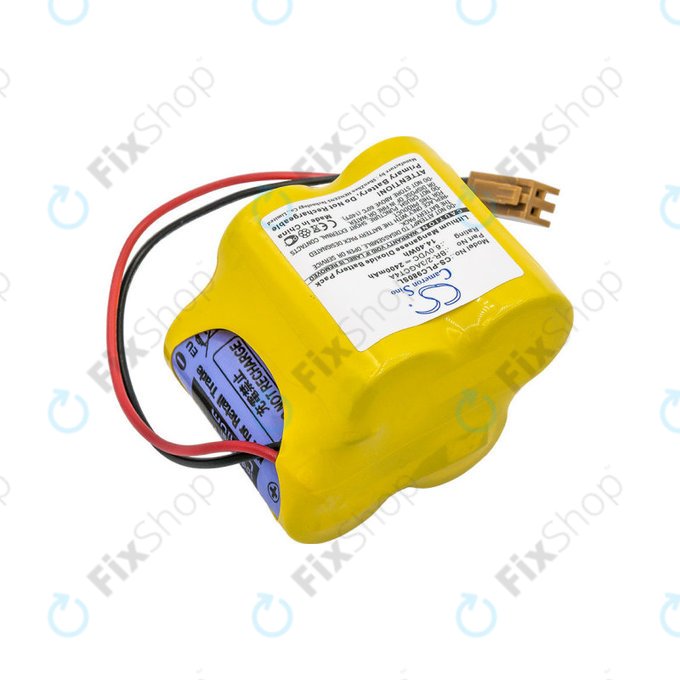 Batterie für Fanuc 18-T Series Programmable Logic, 2400mAh, Li-MnO2, 6V, BR-2/3AGCT4A, HQ