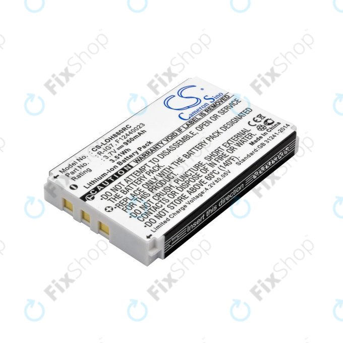 Akku batterie für Logitech Harmony 720, 780, 880, 890, 900, 950mAh, Li-Ion, 3.7V, R-IG7, HQ