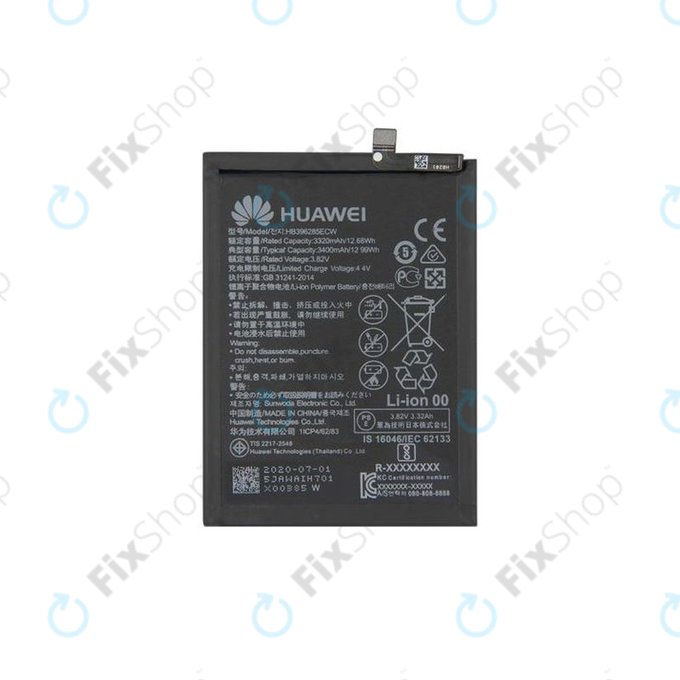 Huawei P20, Honor 10 - Akku Batterie HB396285ECW 3400mAh - 24022573, 24022756 Genuine Service Pack