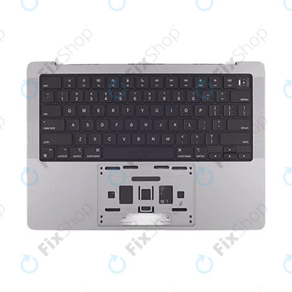 Oberer Tastaturrahmen für MacBook Pro 14", A2442 (2021), A2779 (2023), mit US-Tastatur und Akku, Space Gray, 661-21972, Genuine Apple