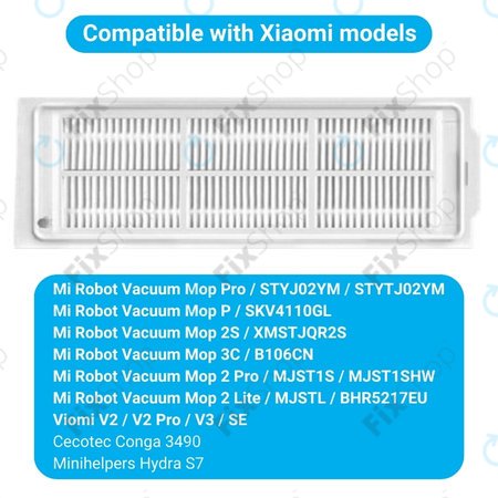 Xiaomi Mi Robot Vacuum Mop Pro (P), 2 Lite, 2 Pro, 2S, 3C, Viomi V2 Pro, V3, SE - HEPA-Filter (2Stk.)