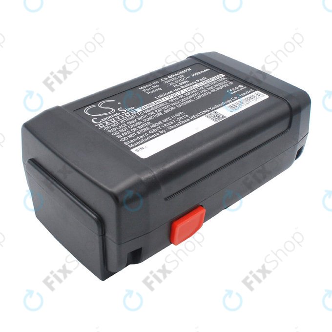 Batterie für Gardena 380 Li, 8838, 3000mAh, Li-ion, 25V, 04025-20, HQ