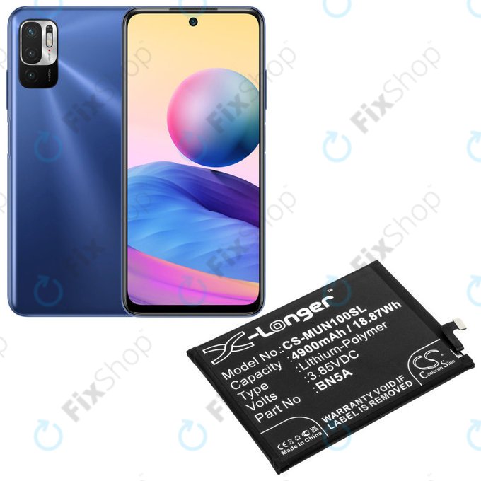 Xiaomi Poco M3 Pro, Redmi Note 10 - Akku Batterie BN5A 4900mAh HQ