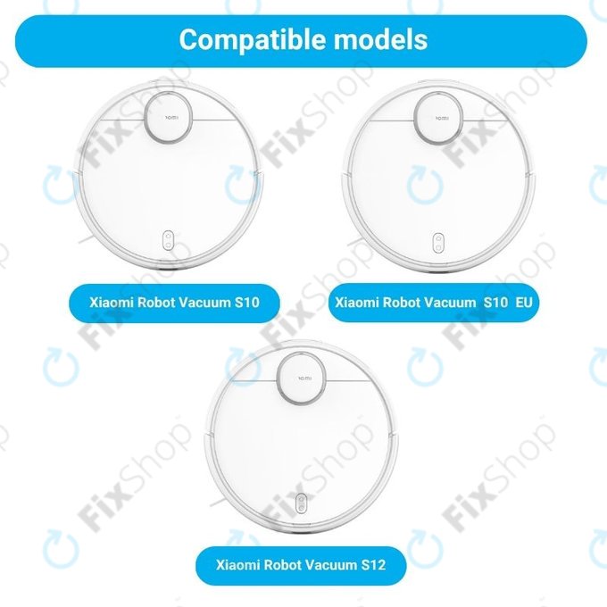 Ersatzteilset für Xiaomi Robot Vacuum S10, S10 EU, S12 (2x Hauptbürsten, 4x Filter, 4x Seitenbürsten, 4x Wischpads)