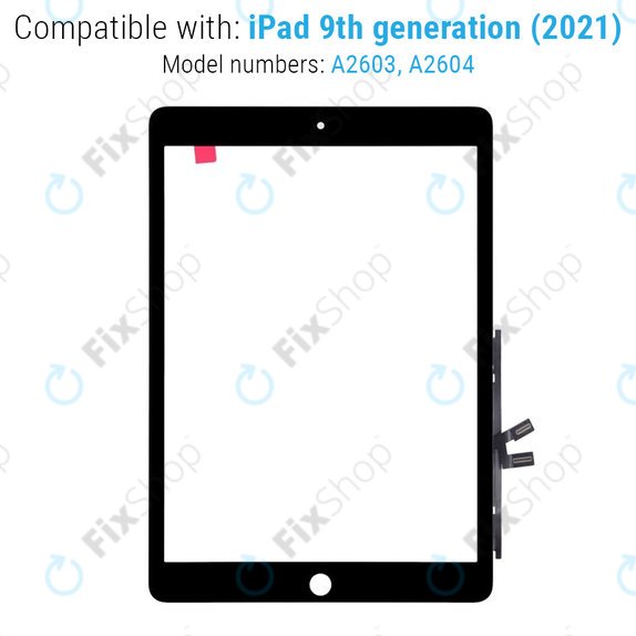 Touchscreen-Glas für iPad (9th Gen 2021), Black
