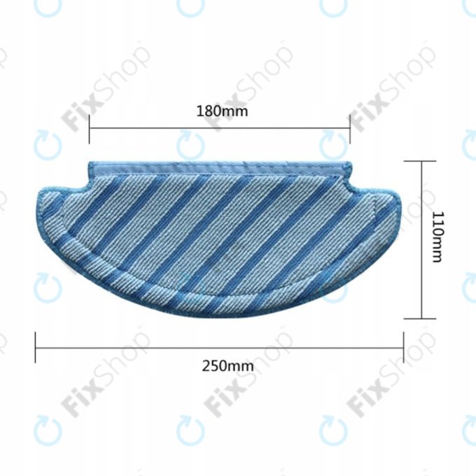 Wischtuch, 2 Stk., Waschbar für Ecovacs Deebot N8-series, T-series, X1 Plus