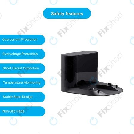 Xiaomi Roborock S5, S5 Max, S6 Pure, S6 MaxV, S7, S7 MaxV, S8, Q7, Q7 Max - Ladestation (Schwarz)