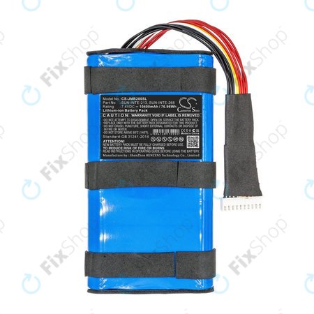 Batterie für JBL Boombox 2, 10400mAh, Li-Ion, 7.4V, SUN-INTE-213, HQ