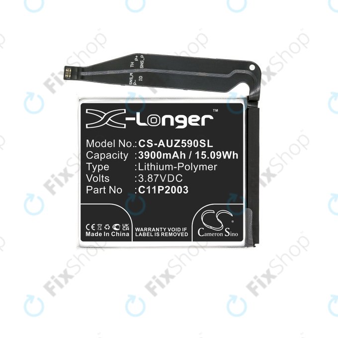 Akku Batterie für Asus Zenfone 8 ZS590KS, 3900mAh, Li-Pol, 3.87 V, C11P2003, HQ