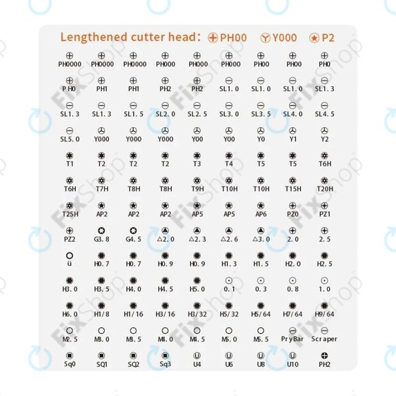 Kingsdun - Professionelles Schraubendreher-Set für iPhone 117in1