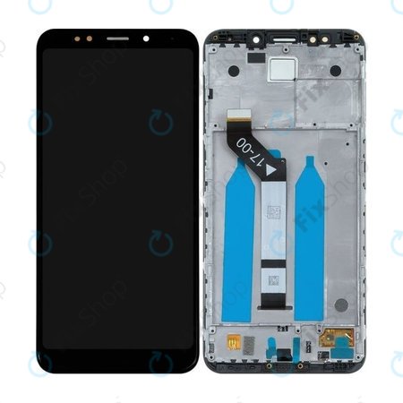 Xiaomi Redmi 5 Plus (Redmi Note 5) - LCD Display + Touchscreen Front Glas + Rahmen (Black) - 560610032033 Genuine Service Pack