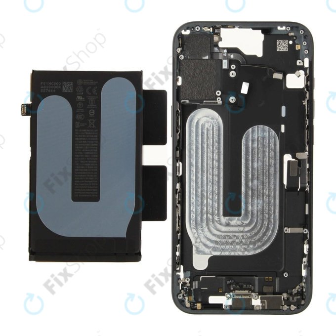 Mittelrahmen mit Batterie für iPhone 16 Plus | Black | ZD076-00684 | Genuine Apple