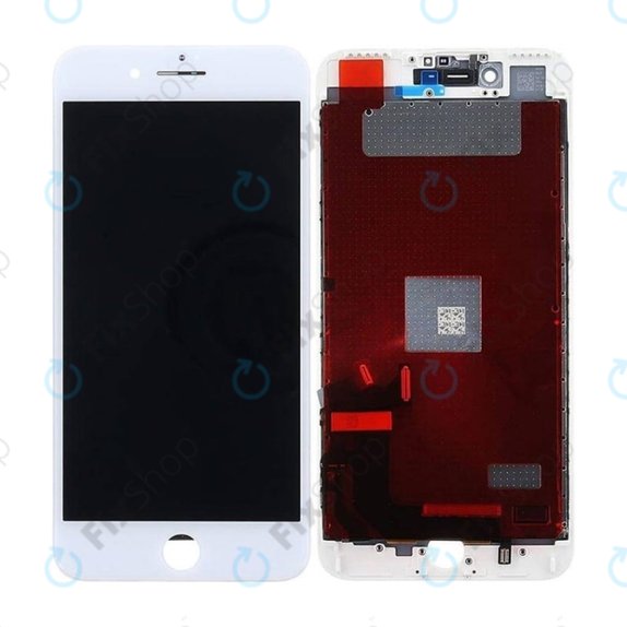 Display In-Cell für iPhone 7 Plus, White, Touchscreen-Glas mit Rahmen, FixPremium