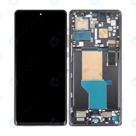 Motorola Edge 30 Ultra XT2241 - LCD Display + Touchscreen Front Glas + Rahmen (Interstellar Black) TFT