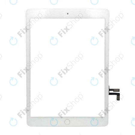 Apple iPad Air, iPad (5th Gen 2017) - Touchscreen Front Glas + Home Taste (White)