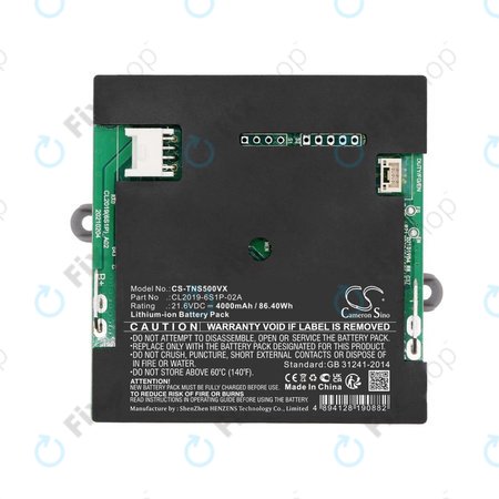 Akku batterie für Tineco iFloor S5, 4000mAh, Li-Ion, 21.6V, CL2019-6S1P-02A, HQ