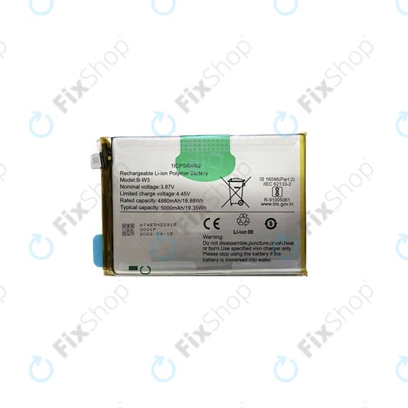 Vivo Y22s V2206 - Akku Batterie B-W3 5000mAh
