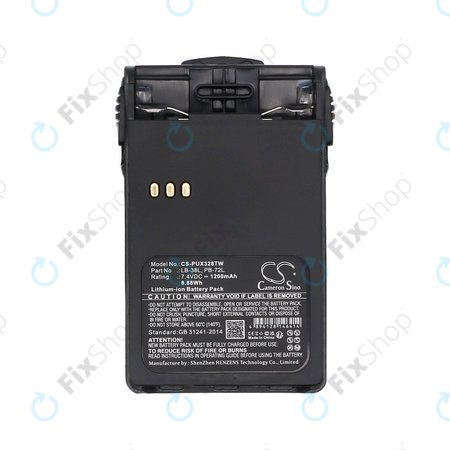 Batterie für ADI AT-46, Baojie BJUV22, Huntec HT-3688, 1200mAh, Li-Ion, 7.4V, LB-38L, HQ