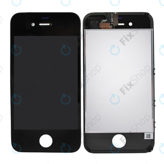 Apple iPhone 4S - LCD Display + Touchscreen Front Glas + Rahmen (Black) TFT