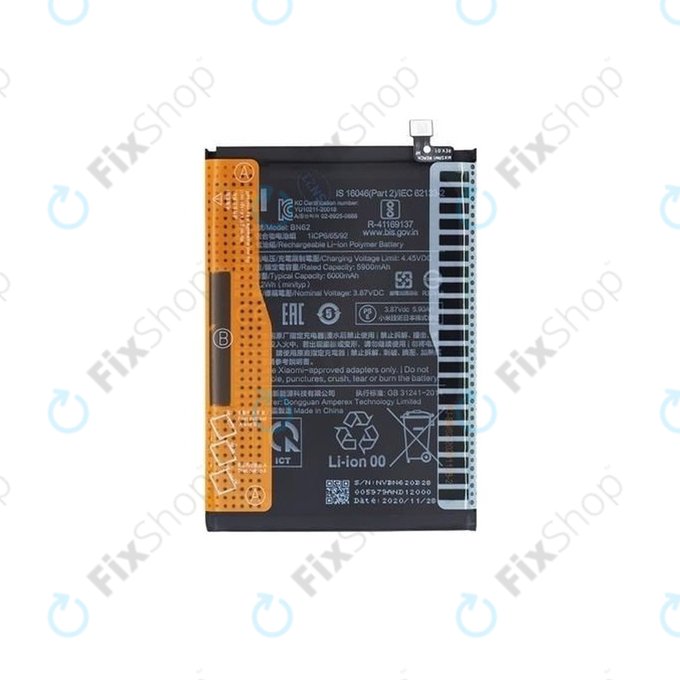 Xiaomi Redmi 9T - Akku Batterie BN62 6000mAh - 46020000521G Genuine Service Pack