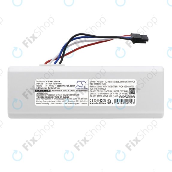 Xiaomi Dreame MC1808, Roborock 1C - Akku Batterie P1904-4S1P-MM Li-Ion 14.4V 2500mAh HQ