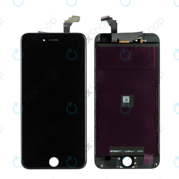 Apple iPhone 6 Plus - LCD Display + Touchscreen Front Glas + Rahmen (Black) Refurbished