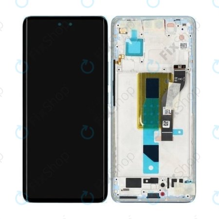 Xiaomi 13 Lite - LCD Display + Touchscreen Front Glas + Rahmen (Lite Blue) - 5600040L9S00 Genuine Service Pack