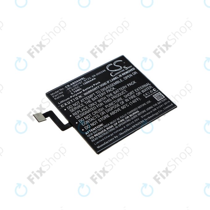 Batterie für Amazon Kindle Paperwhite 4 (2018), 1500mAh, Li-Pol, 3.8V, ST22, HQ