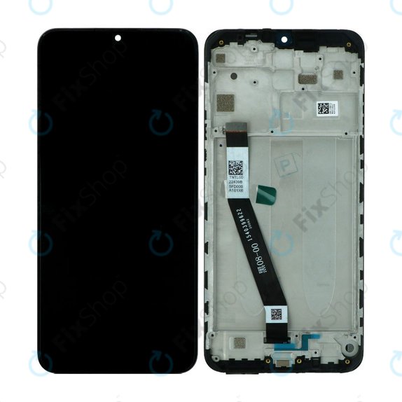 Xiaomi Redmi 9 - Display + Touchscreen + Rahmen (Black) - 5600050J1900 Genuine Service Pack